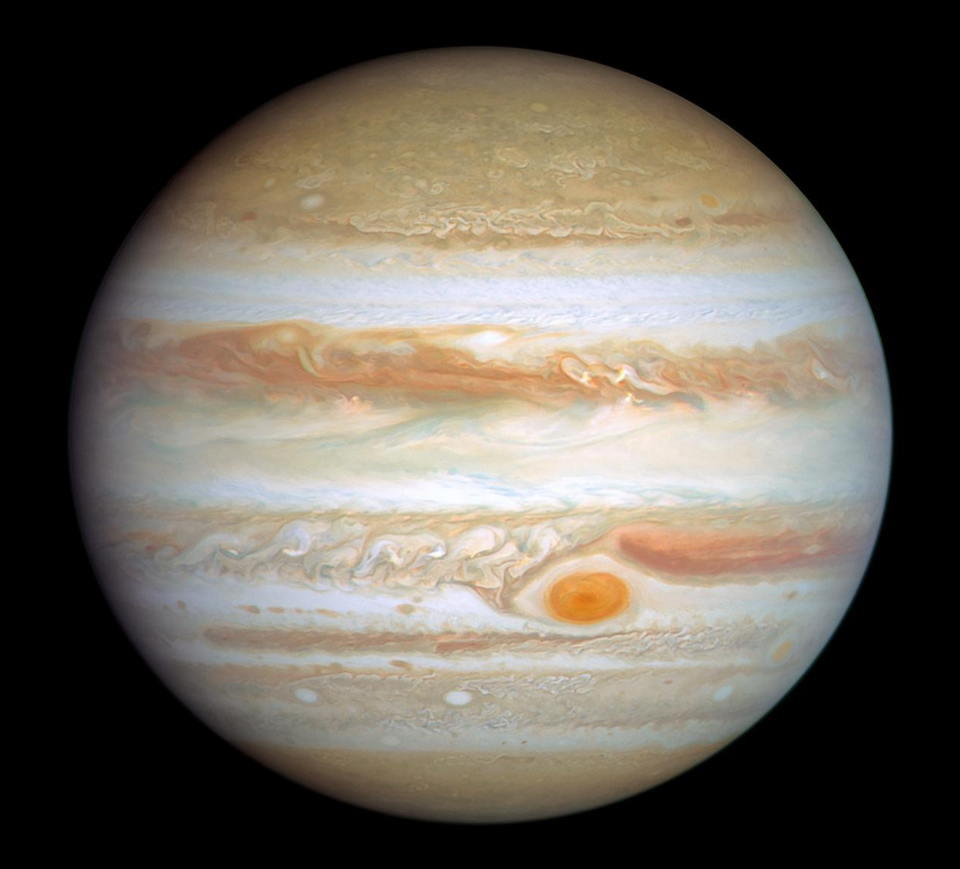 Jupiter photographiée par Hubble