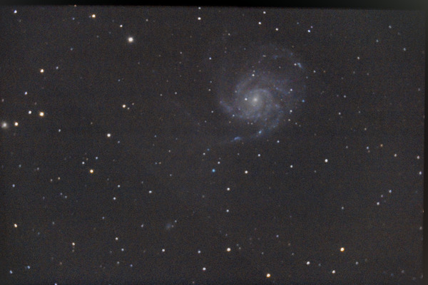 Galaxie du Moulinet M101 photographiée avant la supernova SN 2023ixf
